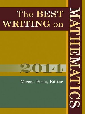cover image of The Best Writing on Mathematics 2014